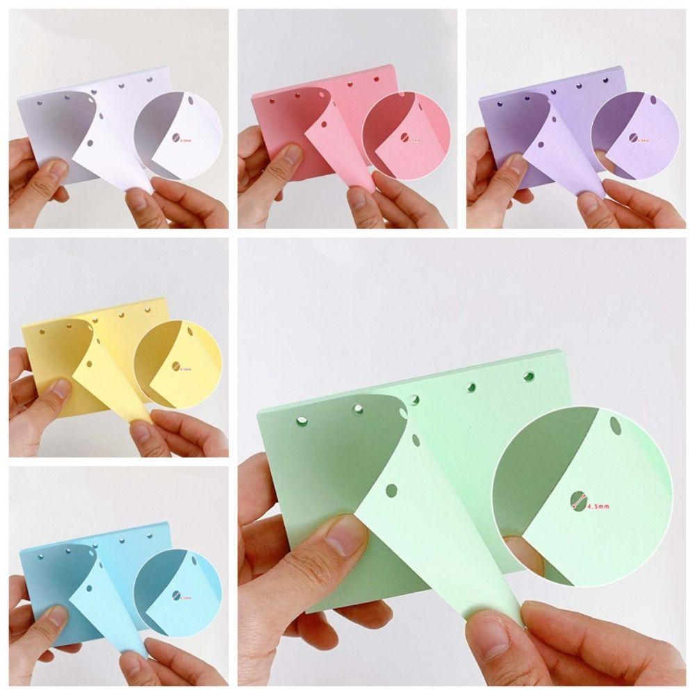 Candy Color Refill Spiral Binder Inner Pages 5-Ring Notebook Index Divider Page  Stationery