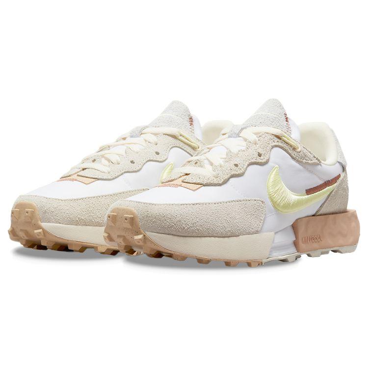 Nike Fontanka Waffle Comfortable Breathable Fabric Leather Cushioning Non-Slip Wear-Resistant Low-Top Casual Running Shoes Women sneaker DV0769-100