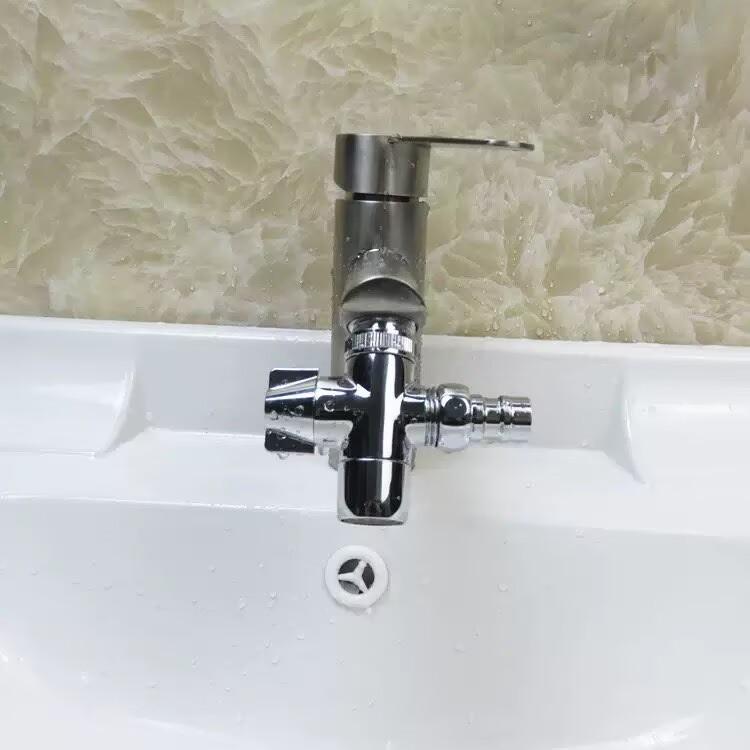 Countertop Chrome Water Brass Filter Diverter Valve Barb Connector Faucet Adapter Traditional Design for Shower Kits Toilet