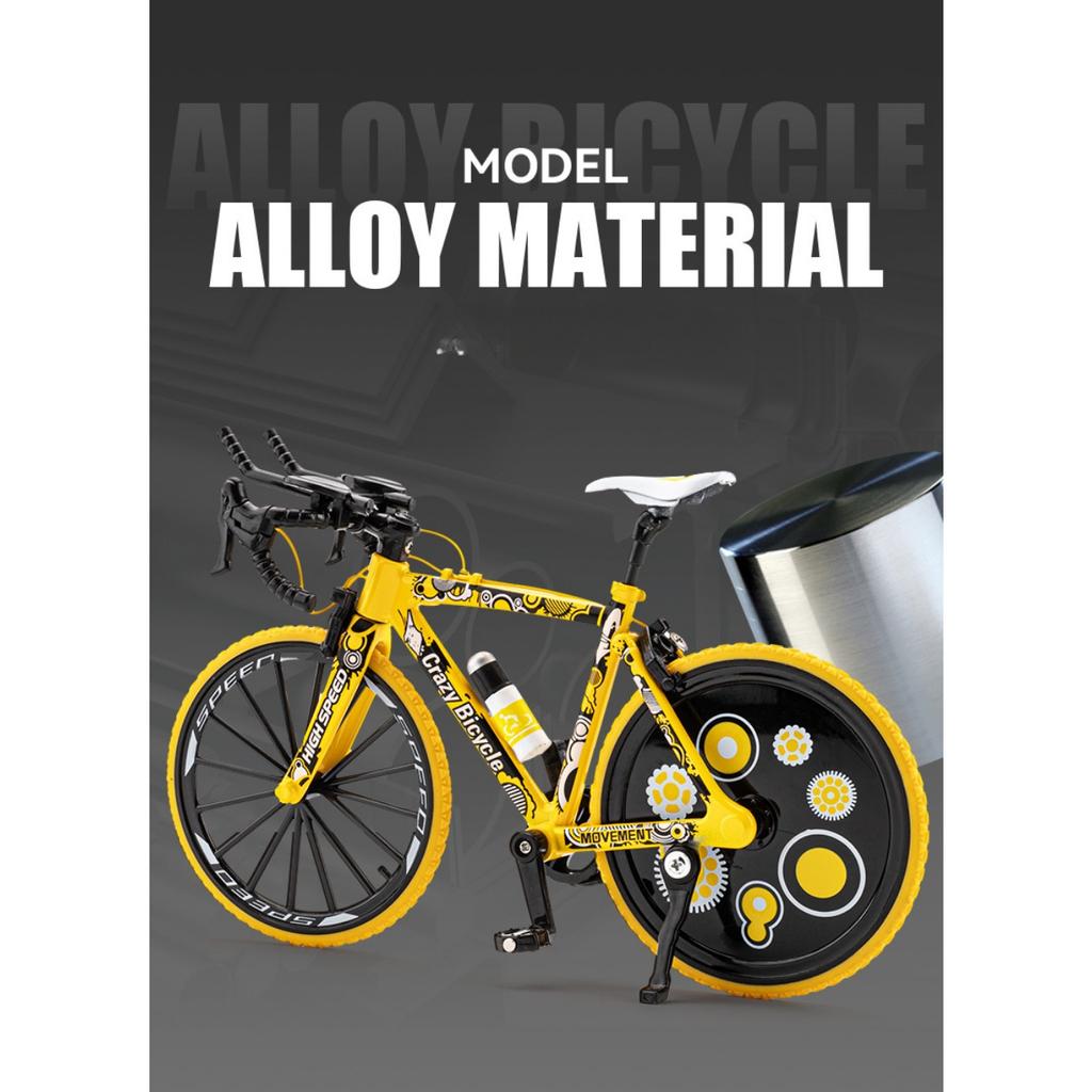 1/8 Мини Модель Сплава Велосипед Внедорожный Горный Велосипед Модели Высокая Имитация Украшения Коллекция Игрушки Подарки