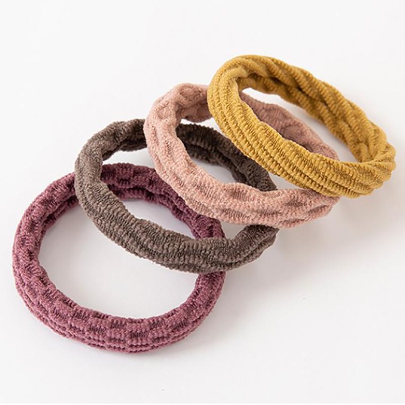 20PCS Women Girls Simple Basic Elastic Hair Bands Ties Scrunchie Holder Rubber Bands Fashion Headband Hair Accessories