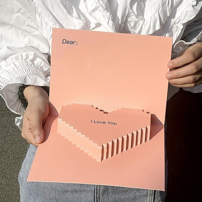 1 компл./4 шт. креативная 3D поздравительная открытка на День Святого Валентина, бизнес-подарок, подарочная карта для внешней торговли, поздравительная открытка в подарочной упаковке, открытка для украшения вечеринки