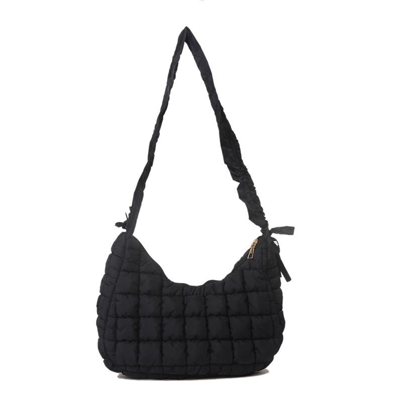 Nylon Bag Handbag Women Tote Bag Top Handle Bag New Personalized Pleated Cloud Bag Fashion Oxford Cloth Shoulder Oblique Dumpling Bubble Bag