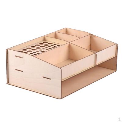 Деревянная подставка-стеллаж для DIY красок, чернил, кистей, инструментов, держатель, полка