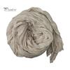 Women Scarf Solid Color Pleated Long Scarf Retro Autumn Winter Warm Long Scarf Soft Vintage Inspired Scarf