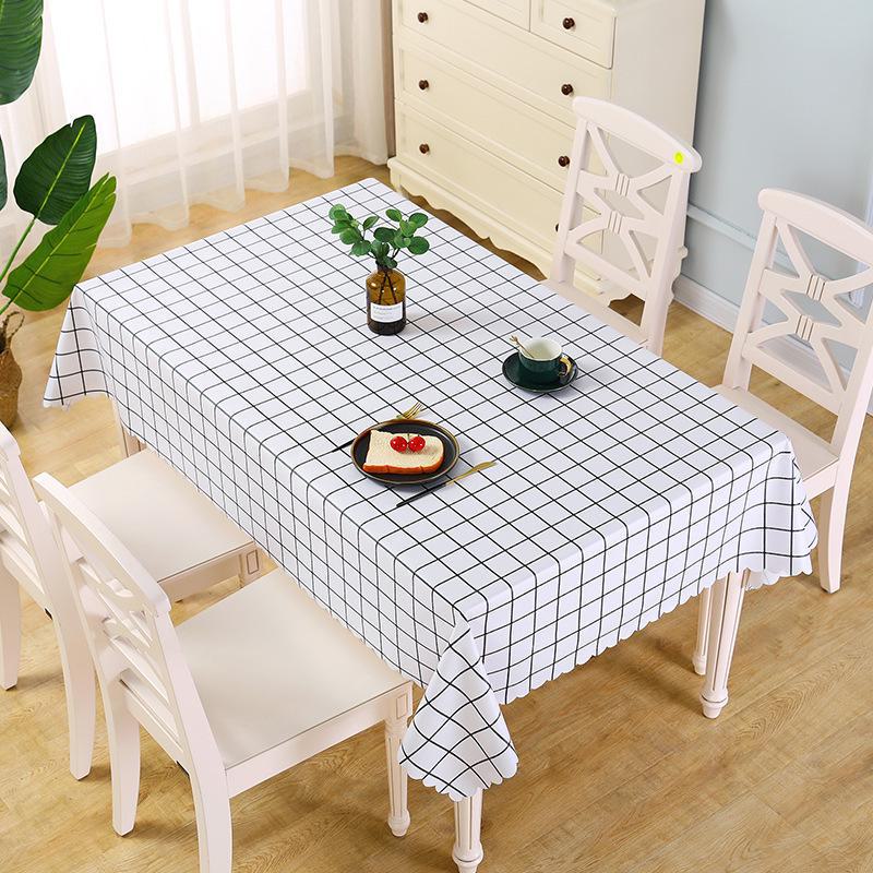 Скатерть из ПВХ-сетки: Устойчив к ожогам, водонепроницаем, маслостойкий, моющийся — идеально подходит для журнального столика или использования в общежитии