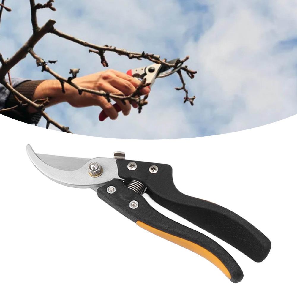 Steel Garden Shears Black and Yellow Gardening Scissors Durable Garden Clippers