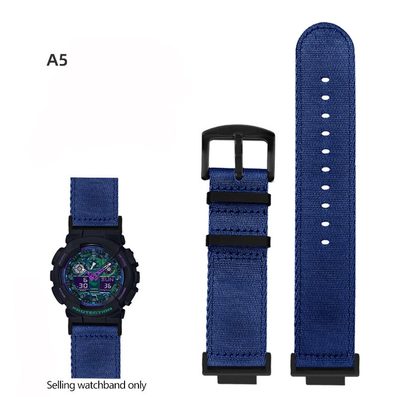Нейлоновый холщовый ремешок для часов для GSHOCK Casio DW5600 DW-5600 GA110 GA100 GA120 GM2100 GA2100 GA2110 Модифицированный ремешок Спортивный ремешок