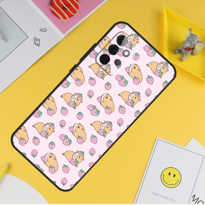 Милый чехол с изображением морской свинки для Samsung Galaxy A54 A34 A14 A13 A33 A53 A12 A32 A52 A71 A51 A15 A25 A35 A55