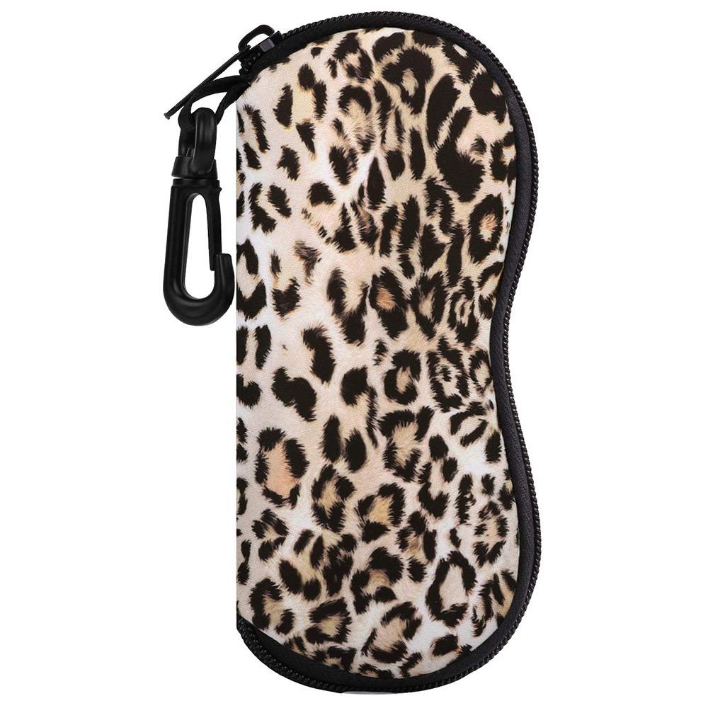 Soft Sunglasses Case Durable Reading Glasses Case Fashion Zipper Glasses Pouch  for Men and Women