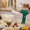 Cordless Electric Egg Beater with Double Mixing Head 3 Speeds Portable Handheld Whisk for Cake Bread Desserts Hand Mixer