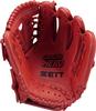 Бейсбольная перчатка для мальчиков ZETT Grand Hero для броска левой руки, красная BJGB76450 (Перчатка) Всесторонний (6400)