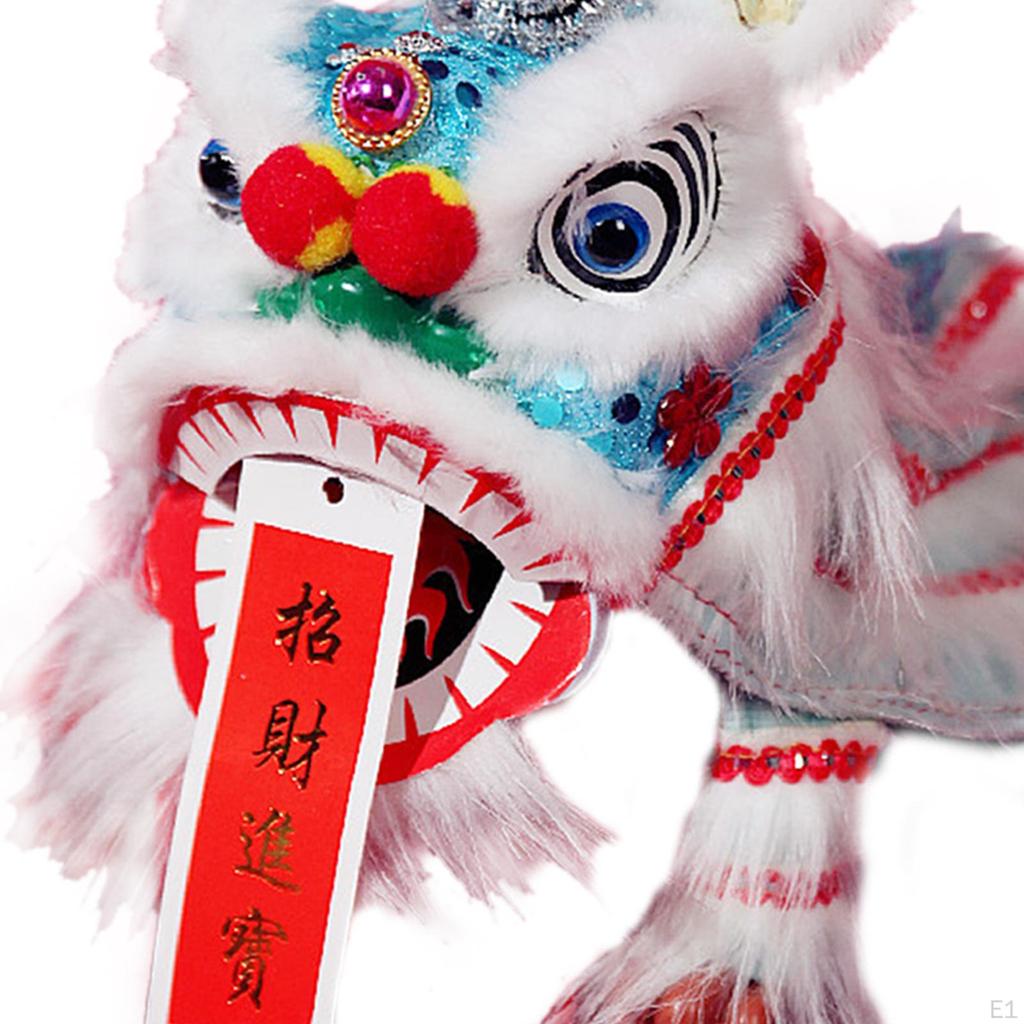 Танец льва кукольный китайский забавный декор на год поделки марионетка рука веревка