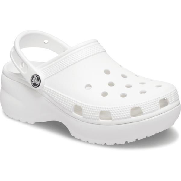 Crocs Классические женские туфли-сабо на платформе, белые 206750 100