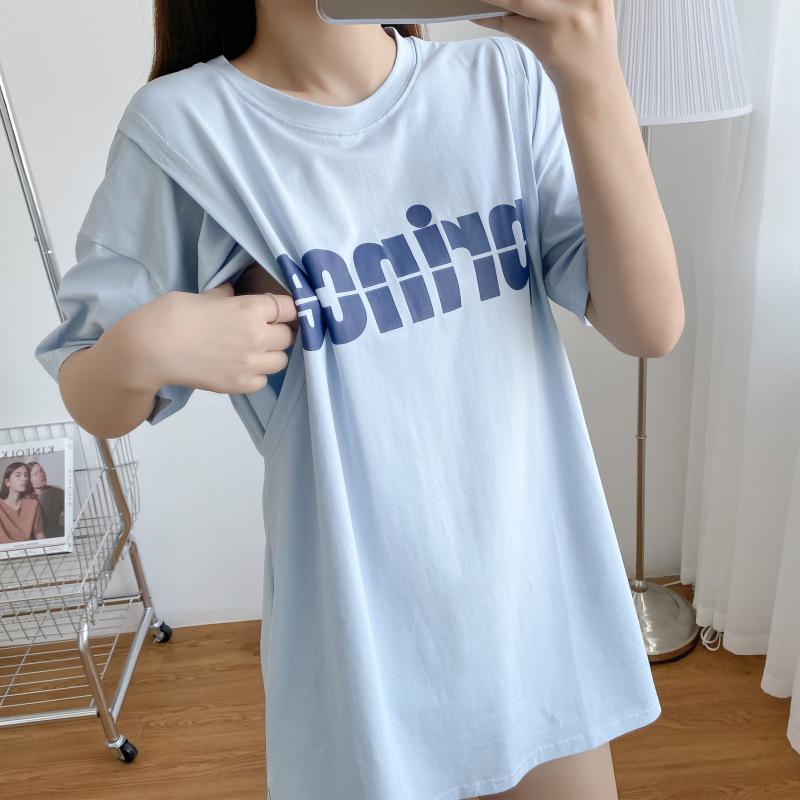 Стильные летние топы для кормления: Футболки с коротким рукавом для послеродового периода для модных мам