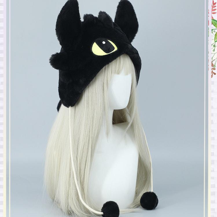 Милая вязаная шапка с мультяшным драконьим ушком, модная парная вязаная шапка, осенне-зимняя теплая удобная шапка