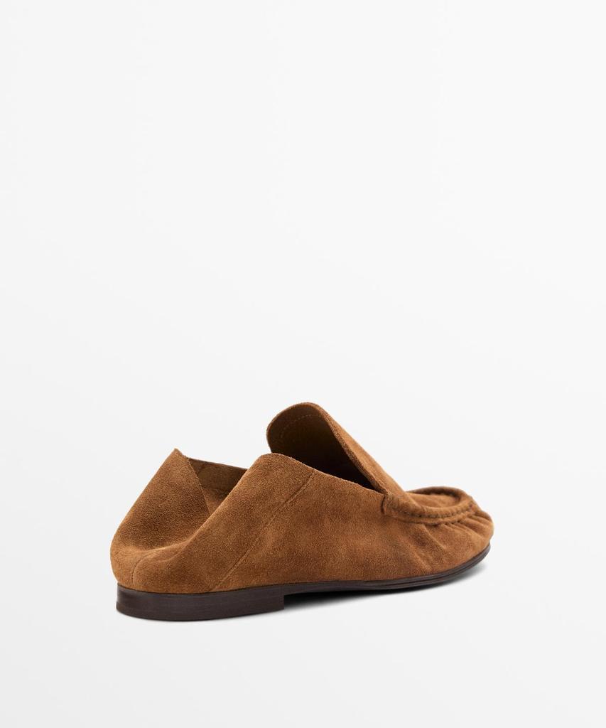 Лоферы Massimo Dutti из мягкой кожи и замши