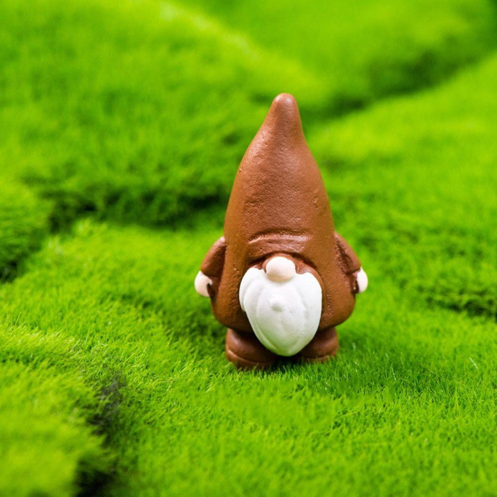 Resin Mini Gnome Figurines Mushroom Pumpkin Desktop Knick-knack Garden Elf  Easter Christmas