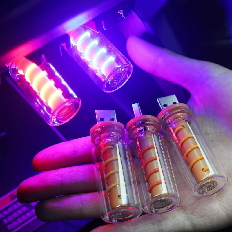Автомобильная USB LED спиральная лампа с сенсорным диммированием 5В Ретро светодиодные лампы 1Вт Ночник Кемпинг Лампа накаливания Декоративное светодиодное освещение