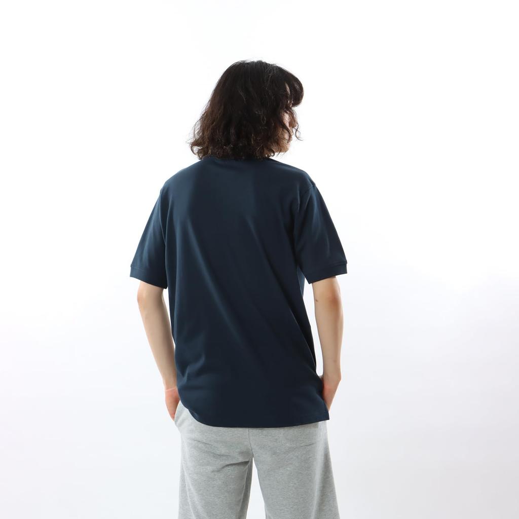 Champion Поло Шорты Одноточечное Поло с коротким рукавом 3L Футболка, Рукав, 100% Хлопок, Логотип, Футболка, Базовая, C3-Z358, Мужская, Темно-синий,