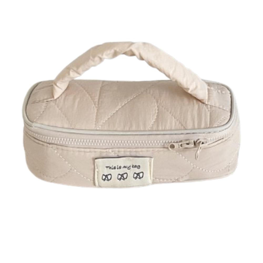 Multifunctional Creative Cosmetics Storage Bag Portable INS Handheld Makeup Bag Zipper Large Capacity Cosmetic Case Ladies