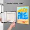 10 шт. A3/A4/A5/A6/8K магнитный держатель для знаков настенный самоклеящийся фоторамка для показа фотографий документ бумага постер произведение искусства картина держатель