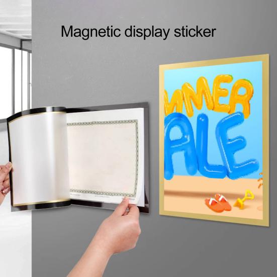 10 шт. A3/A4/A5/A6/8K магнитный держатель для знаков настенный самоклеящийся фоторамка для показа фотографий документ бумага постер произведение искусства картина держатель