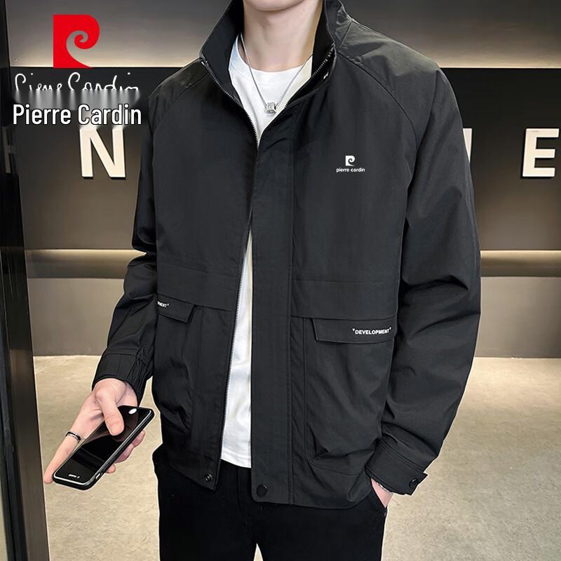 Pierre Cardin Men's Stand Collar Casual Jacket