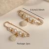 2pcs-Women New Skirt Waist Artifact Waist Pin Cute Imitation Pearl Rhinestone Brooch Anti-lighting Pin Jewelry