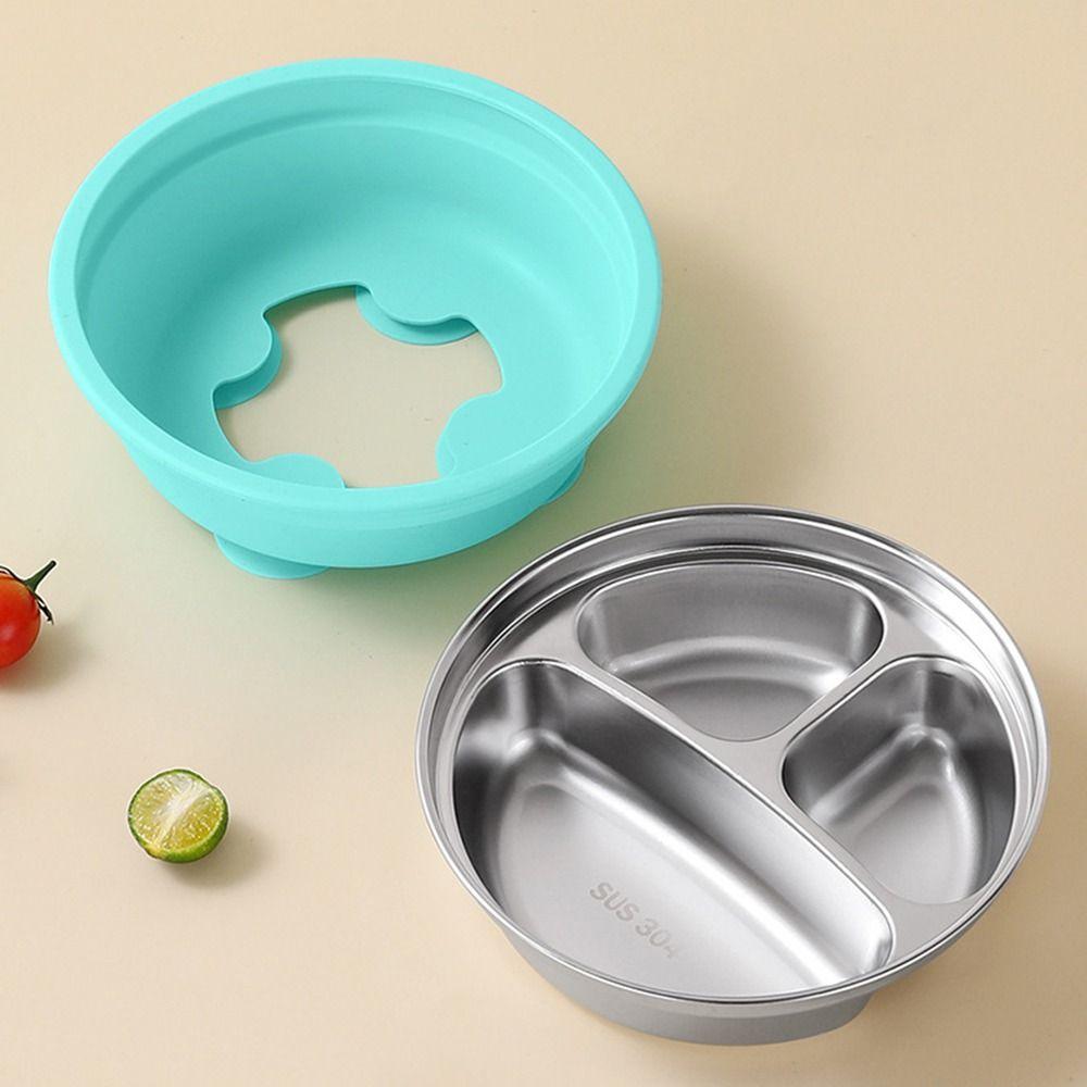 Силиконовая присоска 3 секции Детская посуда Термоизоляция Детские миски для кормления Для малышей