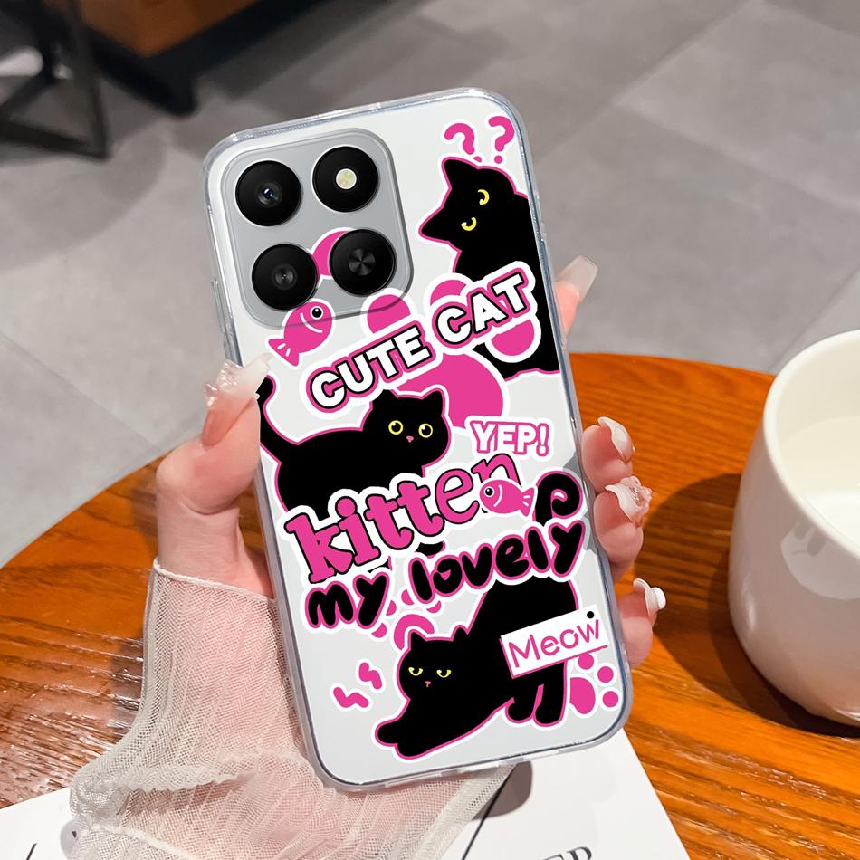 For Honor 400 Smart Phone Case Leisure Style Patterns Soft Silicone TPU Transparent Lightweight Cover For Honor400 Smart Bumper