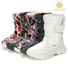 Distribution of Boys and Girls White Snow Boots Simple Ski Travel Thickened Waterproof Non-slip Snow Boots