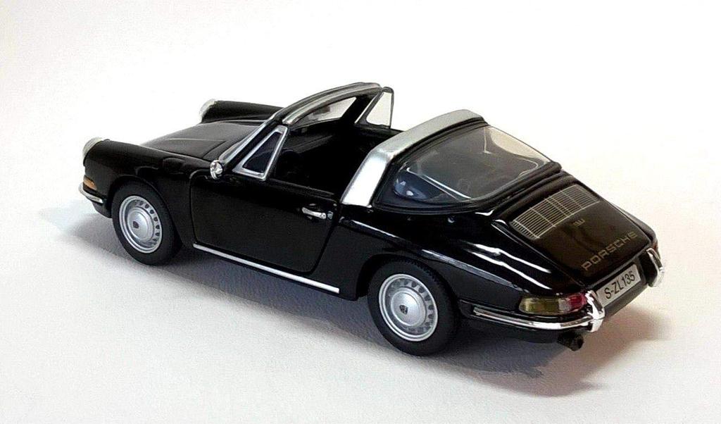 Мини-автомобиль Burago Porsche 911 Targa Convertible TARGA SPIDER 1967 1/32 (черный) [Элемент]