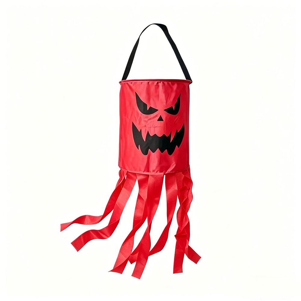 Large Opening Halloween Candy Bag Adjustable Strap Storage Pouch Halloween Festival
