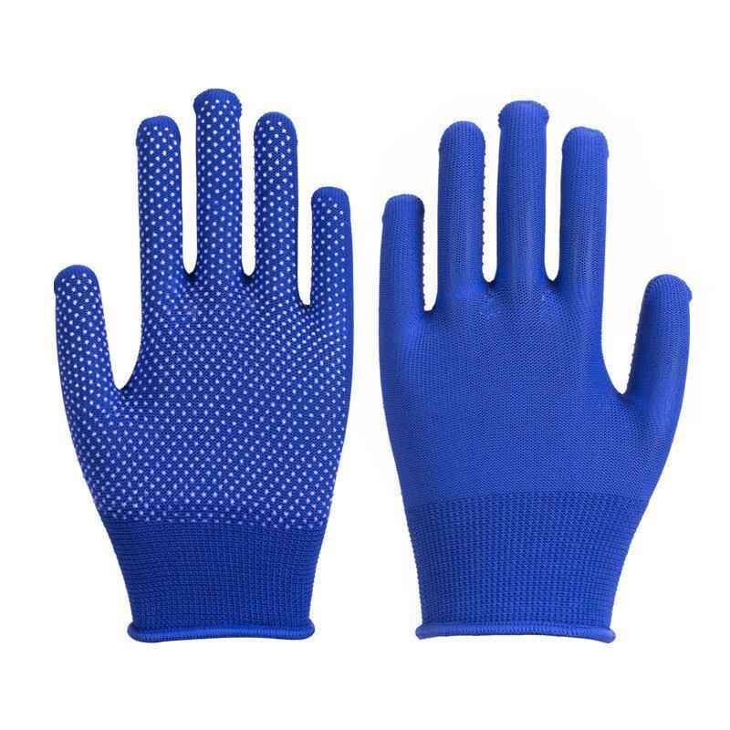 Xinshengxiang 13-го класса нейлоновые перчатки с точечным покрытием, противоскользящие рабочие перчатки