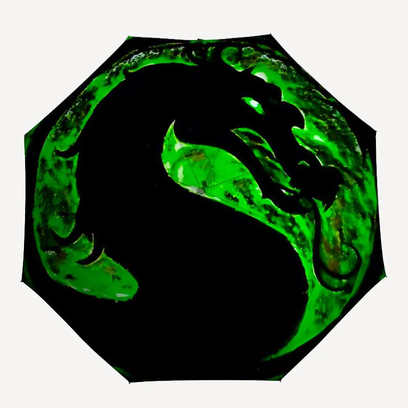 1 шт. Автоматический складной зонт Mortal-Kombat, Рождественский подарок для мужчин и женщин, Для ежедневного использования, Путешествий, На улице yy251101215
