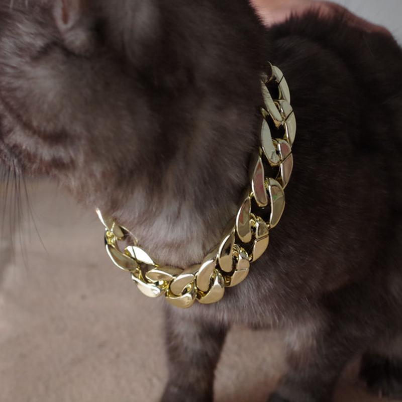 Cat Pet Accessories Chain Sale Collar 36cm Pet Accessories Cool Punk Adjustable Dog Jewelry Accessory