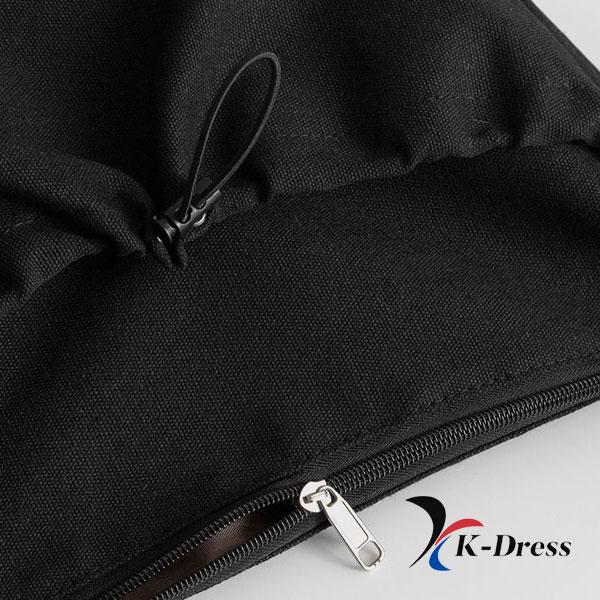 String Pocket Canvas Crossbody Bag (2 Colors)