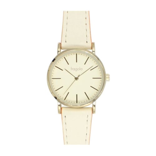 Fragola Two-Tone Band Watch N02122S-1 IV/OR Women's Ivory