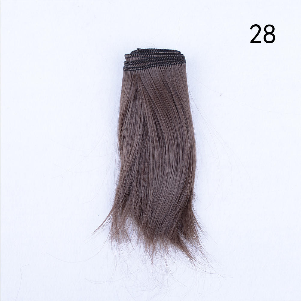 1Pc Durable Multi Color Easy To Use Diy Wavy Wig Hair Hairpiece For Dolls