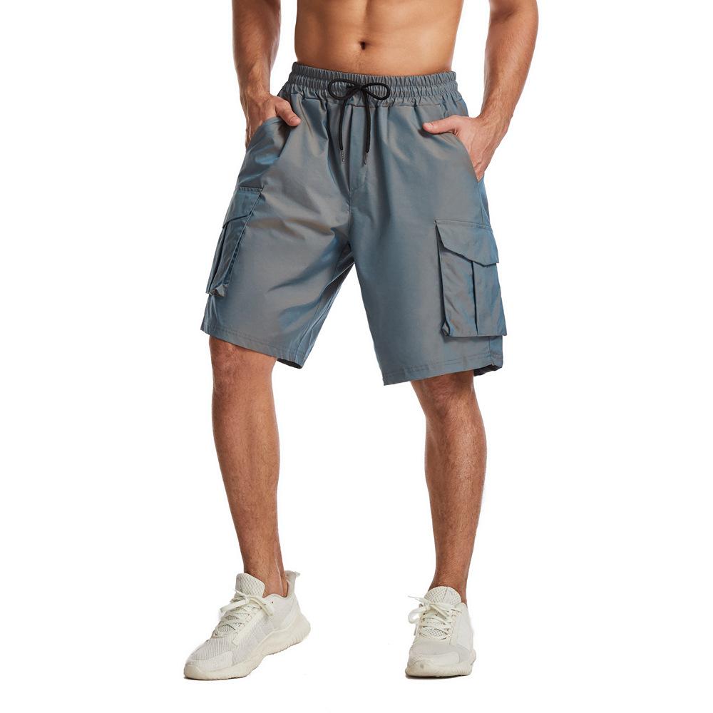Шорты Crazy Muscle Workwear, мужские свободные брюки для фитнеса с изменяющимся цветом и длиной пять четвертей