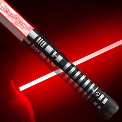 Световой меч YDD Ghost Premium Force FX Черная Серия со светодиодной подсветкой и металлической алюминиевой рукоятью, подходит для взрослых, реалистичные дуэли (красный)
