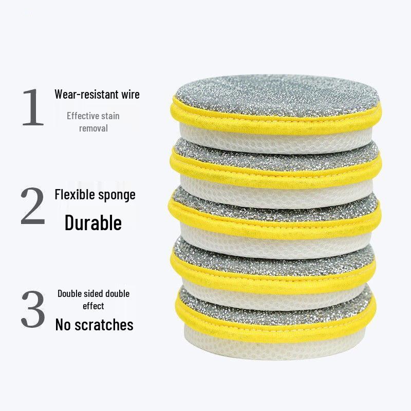 Dual-Sided Durable Dishwashing Sponge & Scourer - Absorbent Magic Eraser for Pots and Dishes