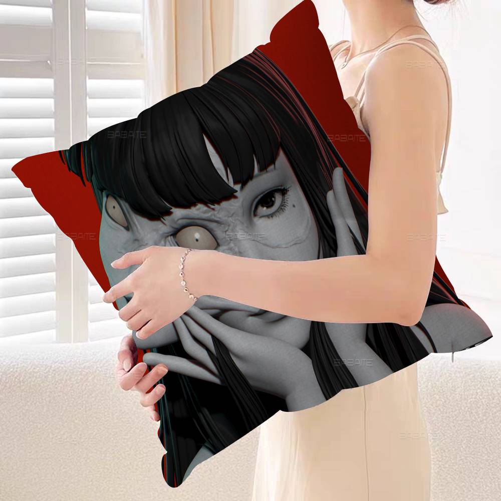 Anime Tomie Junji Ito Stitch Lucky Dragon Pillow Cover Sofa Cushion Cover Home Room Decoration Children Gift