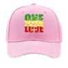 ONE LOVE Print  Adjustable Snapback Lightweight Hat for Outdoor Activities Sports and Fishing   Sandwich Baseball Cap