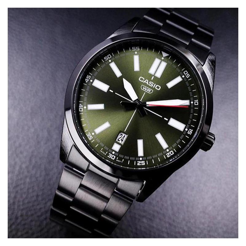 Casio Серия STANDARD часы с указателем серия простой модный классический повседневный кварцевый механизм стальной ремешок японский и MTP-VD02B-3E