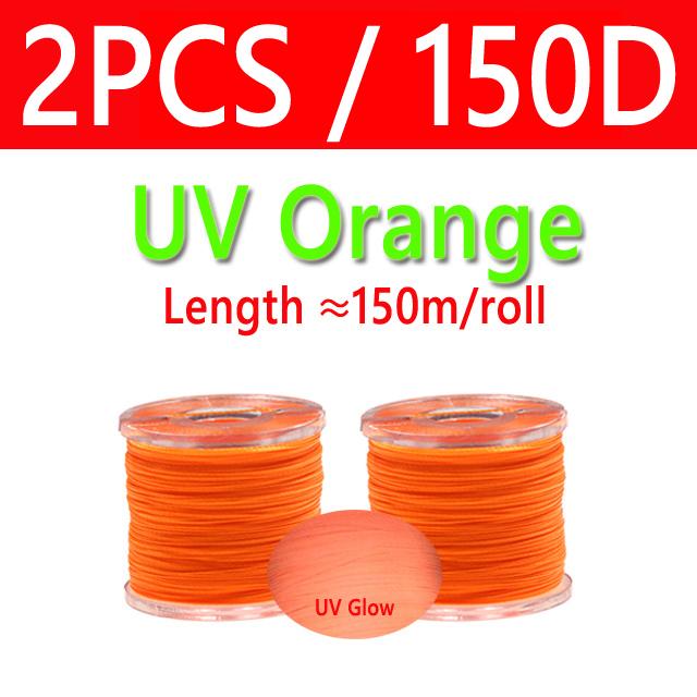120D 150D 150 м сверхмощный медленный крючок для отсадки, нить для связывания, УФ-светящаяся леска для рыболовной приманки для морской воды, привязка к крючку
