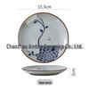 6-дюймовая китайская керамическая костяная тарелка для фруктов, выпечки или пищевых отходов