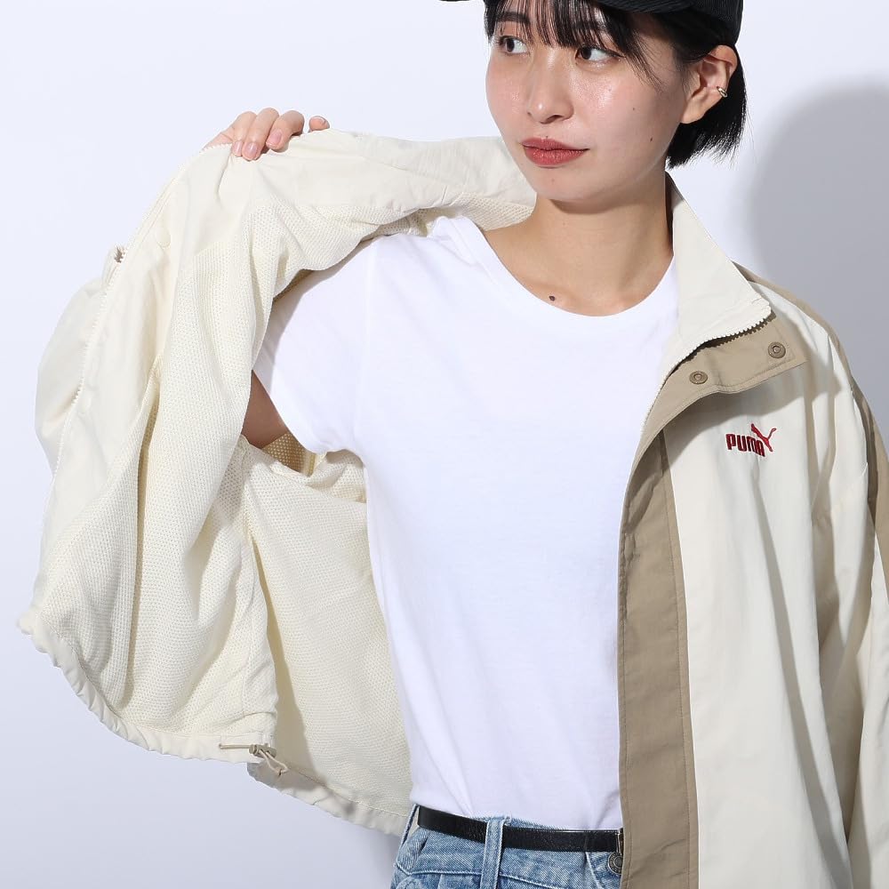 Puma Ветрозащитная тканая куртка CORE HERITAGE в цвете Alpine Snow 2024 Женская Однолинейная (683594) (87), Наступила зима