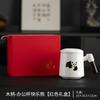 Panda ceramic office cup with lid and filter water cup cute ceramic mug gift box office household water cup